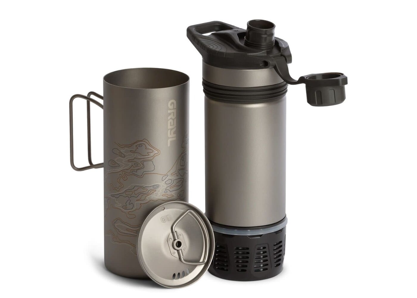 GRAYL GeoPress TI Plus Cooking Lid - Covert Black