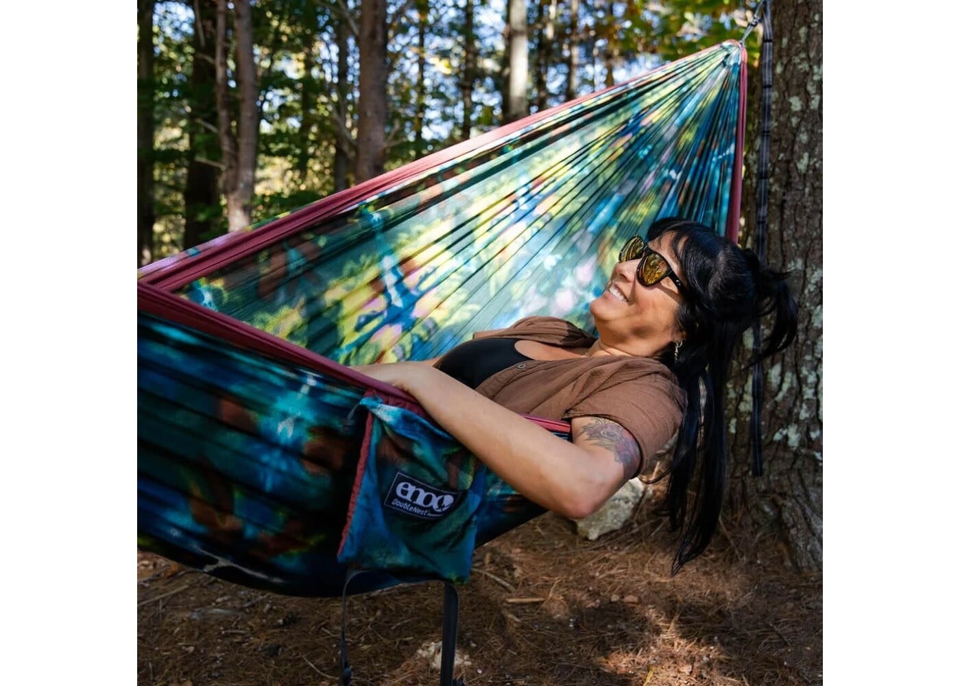 ENO (Eagles Nest Outfitters) DoubleNest Hammock Print Tie Dye - Shibori | Fig OS
