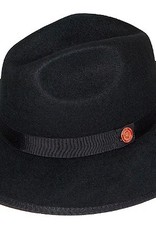Hat Fedro Monarch Brim 3in Black/Red