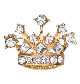 Lapel Pin Rhinestone Crown