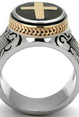 Ring Stainless Steel Holy Cross