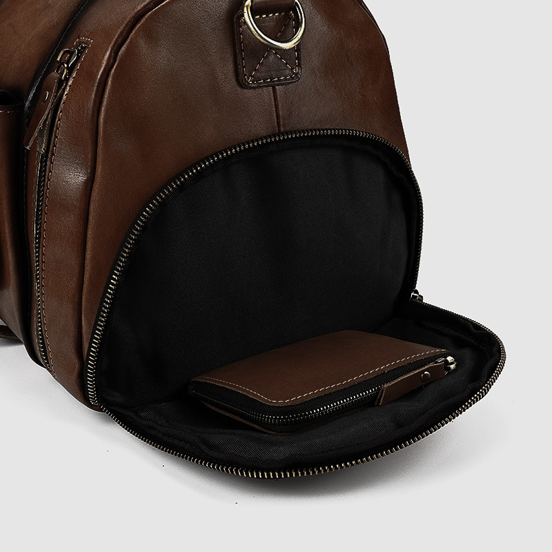Genuine Leather Travel Luggage Bag