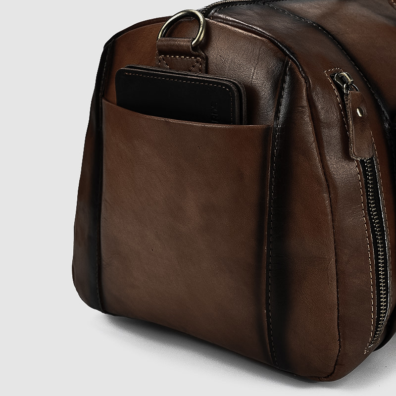 Genuine Leather Travel Luggage Bag