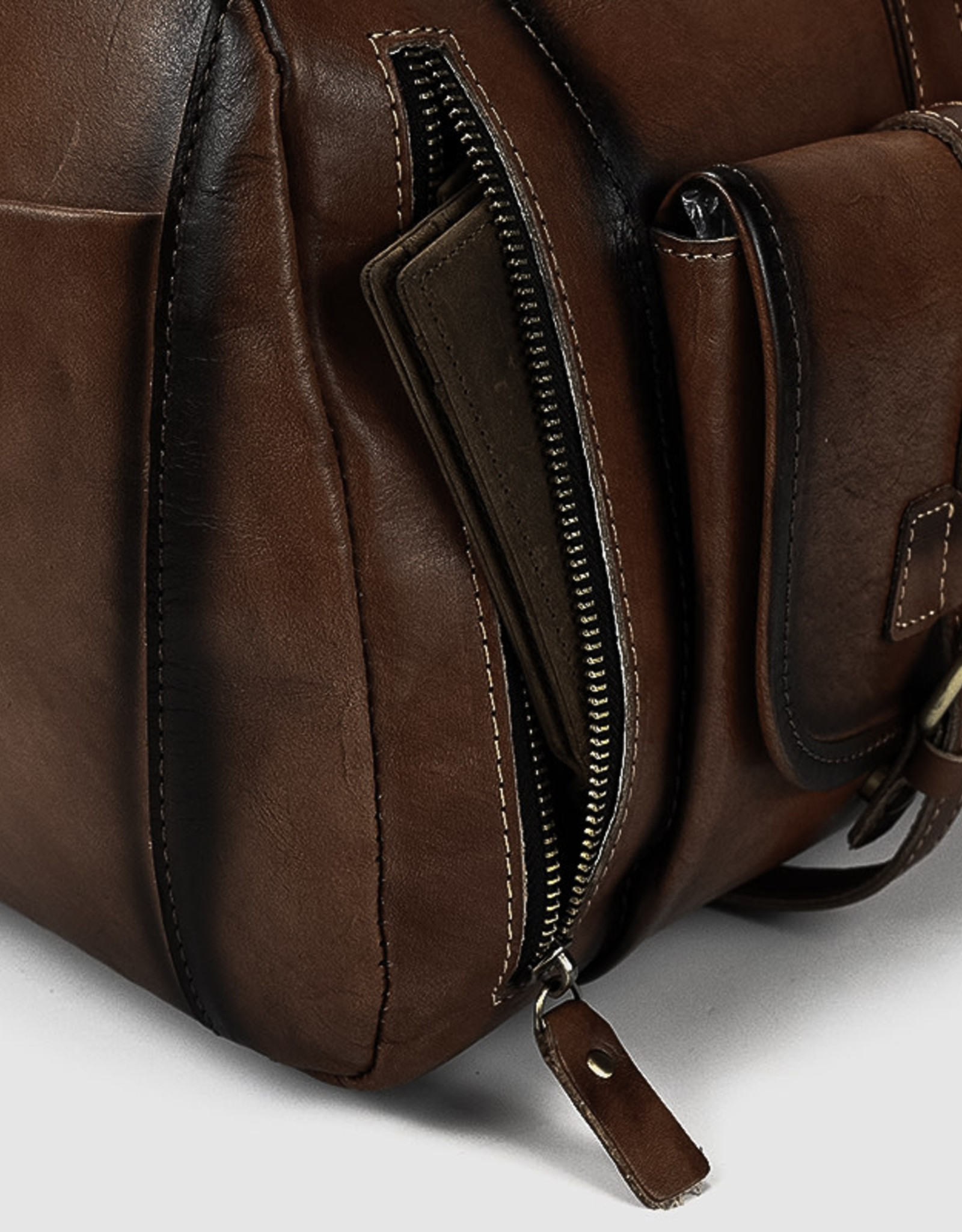 Genuine Leather Travel Luggage Bag