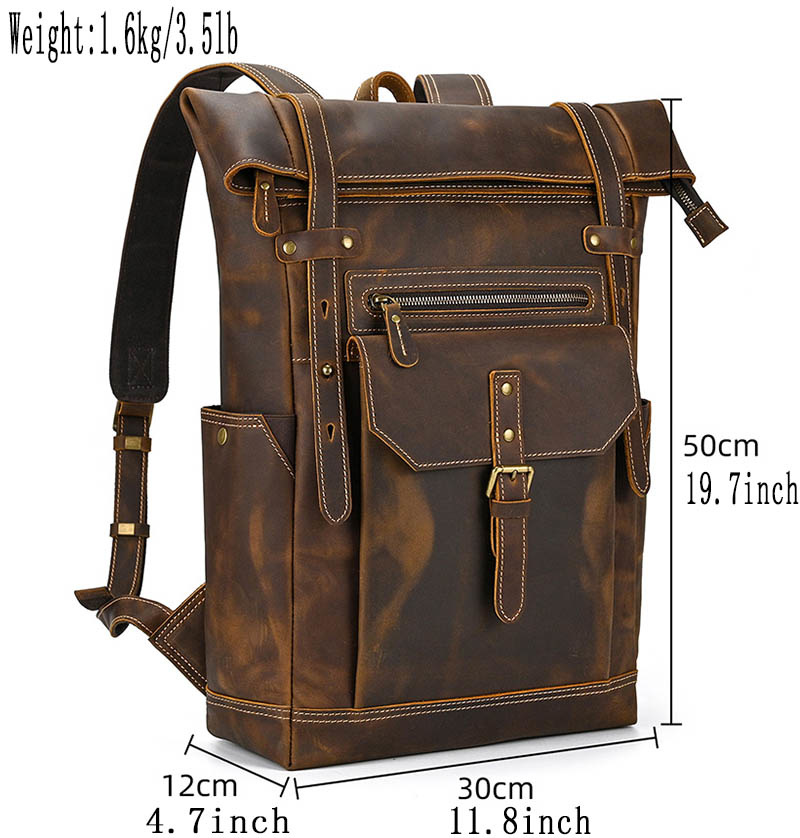Elijah Backpack Genuine Leather