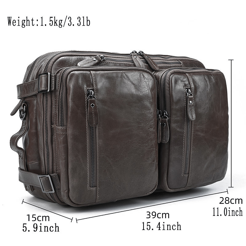 James Briefcase Genuine Leather