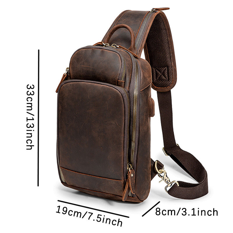 Michael Chest Bag Genuine Leather