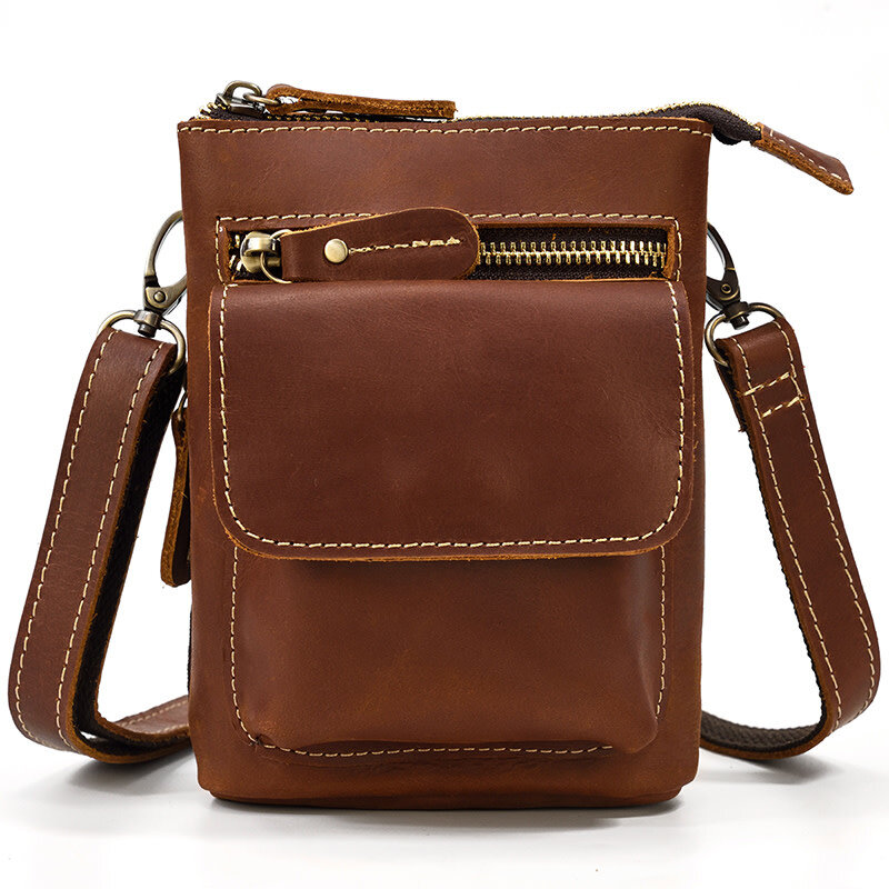 Daniel Shoulder Strap waist Bag Genuine Leather