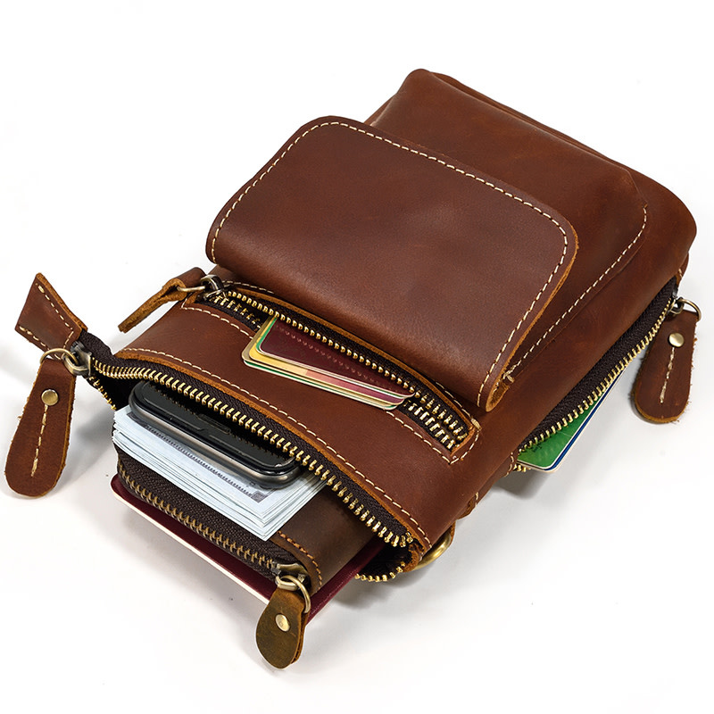 Daniel Shoulder Strap waist Bag Genuine Leather