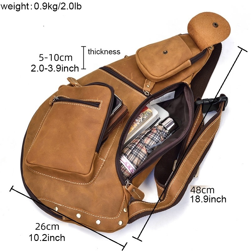 Jackson Chest Strap Bag Genuine Leather