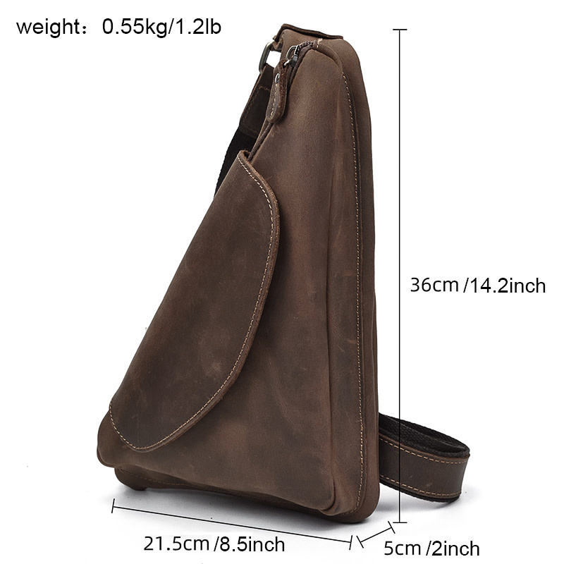 Sabastian Chest Strap Bag Genuine Leather