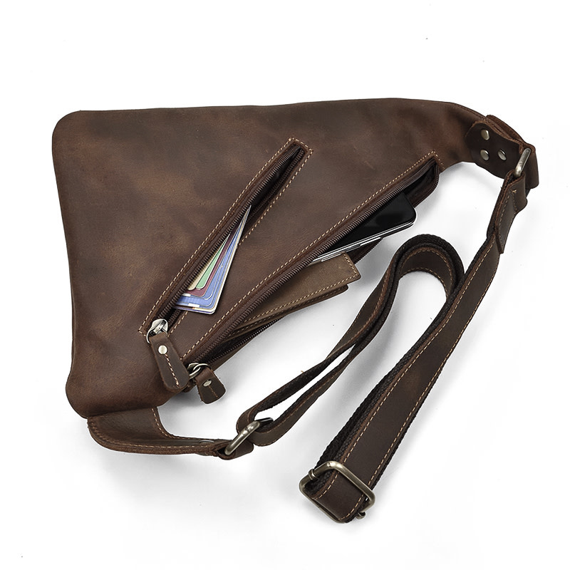 Sabastian Chest Strap Bag Genuine Leather