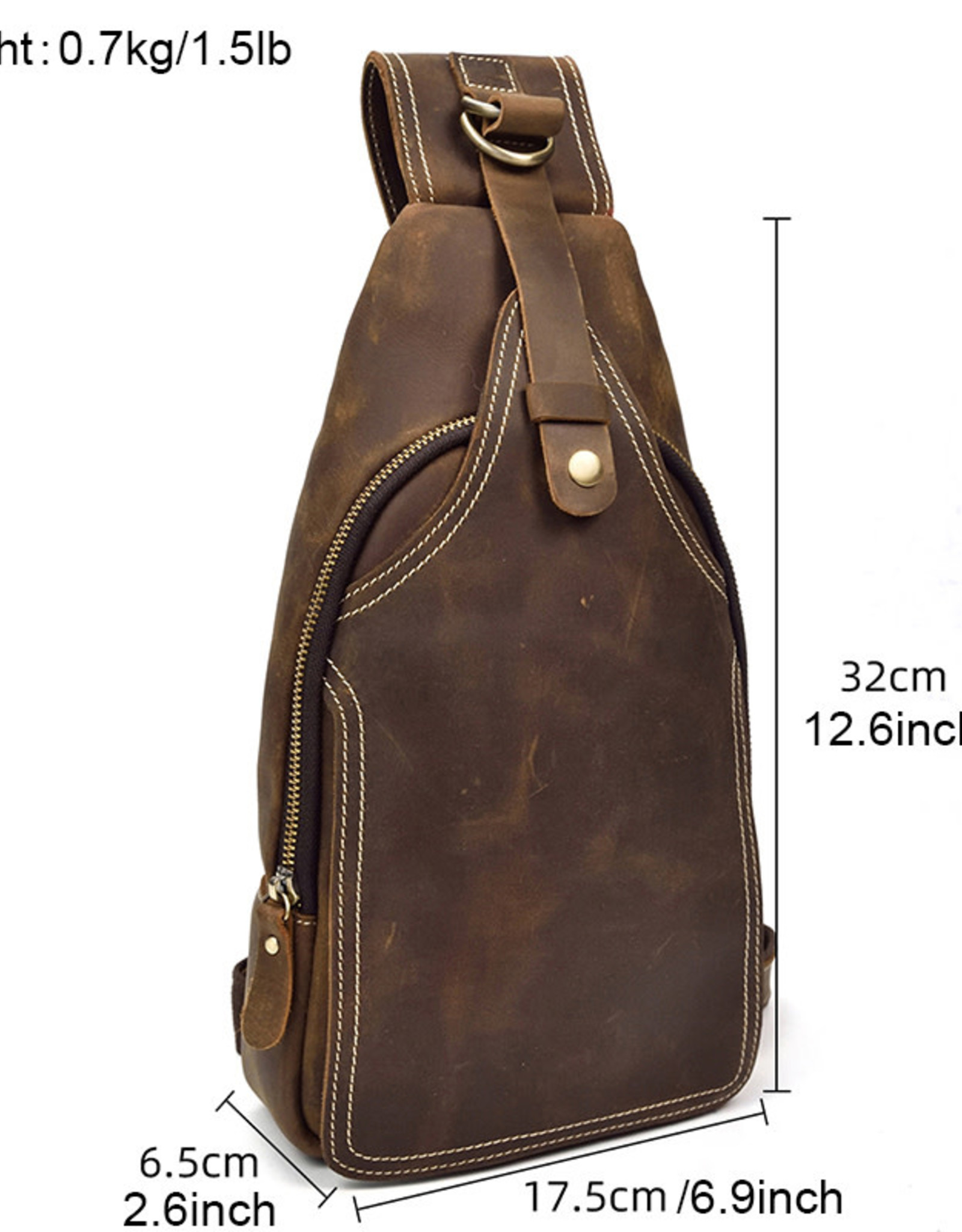Mateo Chest Strap Bag Genuine Leather