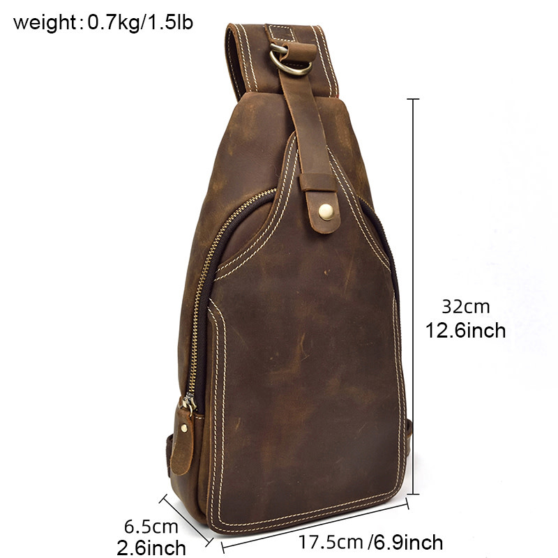 Mateo Chest Strap Bag Genuine Leather