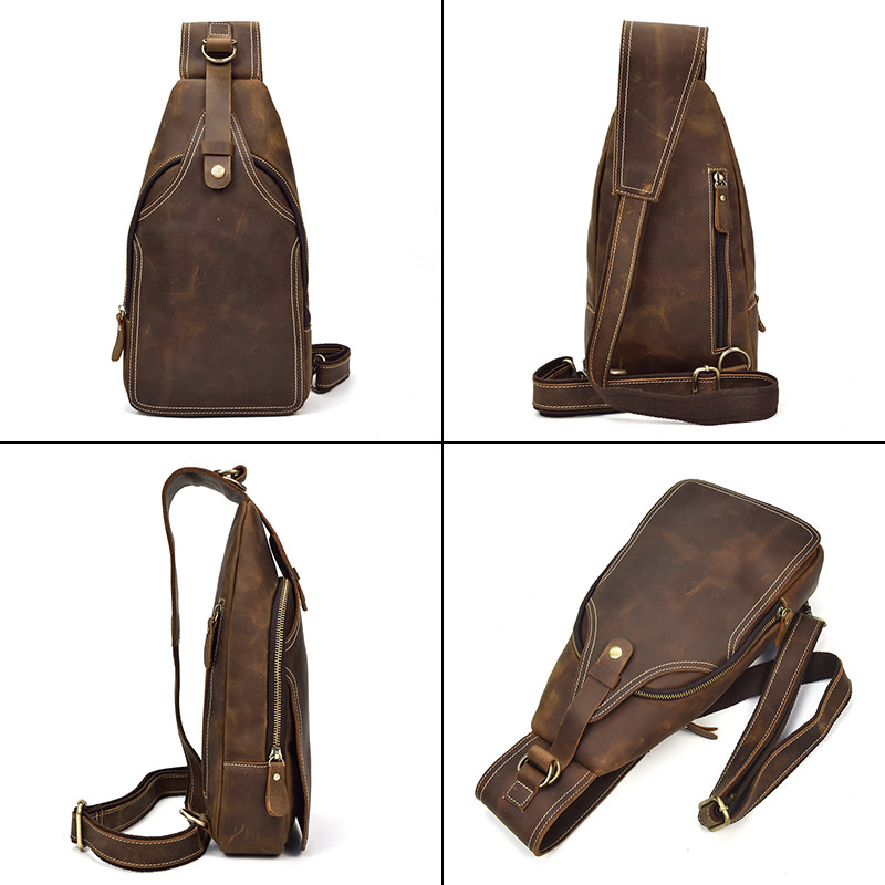 Mateo Chest Strap Bag Genuine Leather