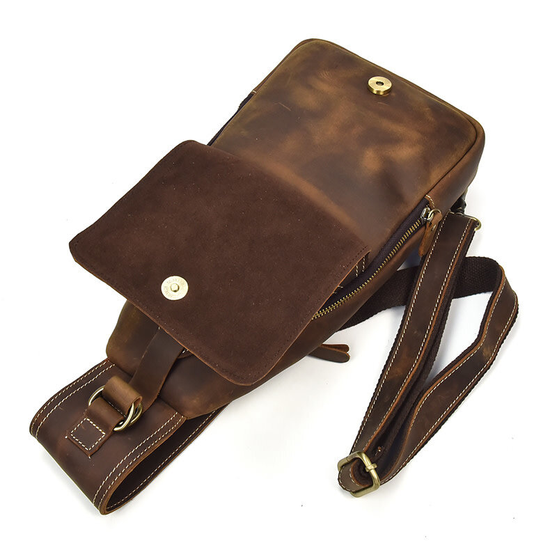 Mateo Chest Strap Bag Genuine Leather