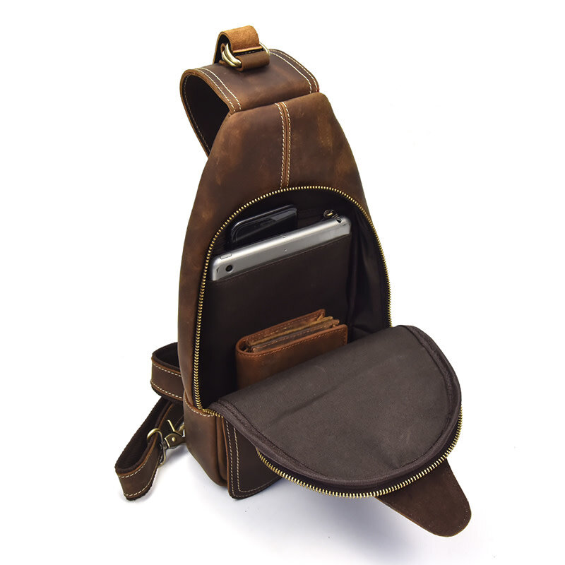 Mateo Chest Strap Bag Genuine Leather