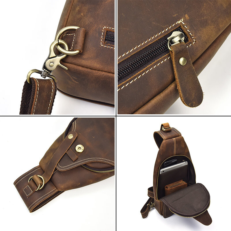 Mateo Chest Strap Bag Genuine Leather