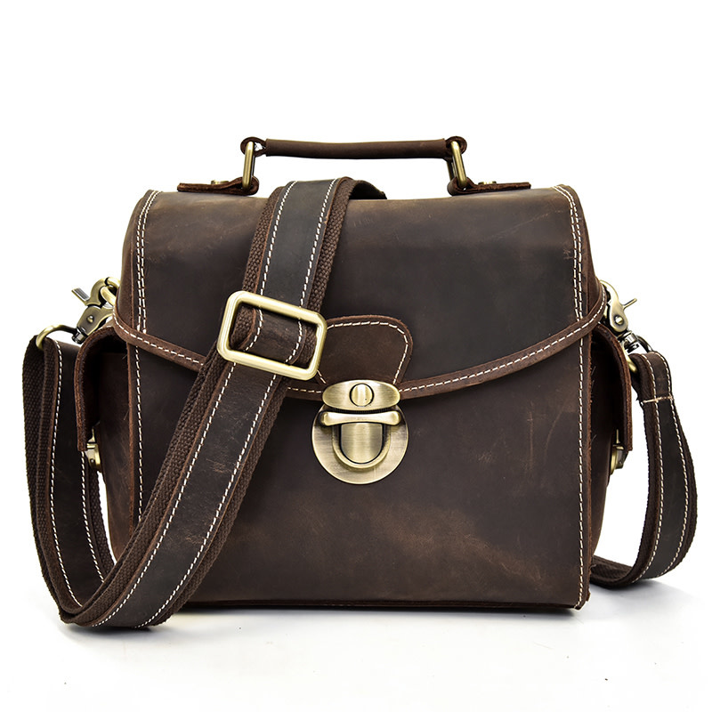 Owen Camera shoulder Strap  Bag Genuine Leather
