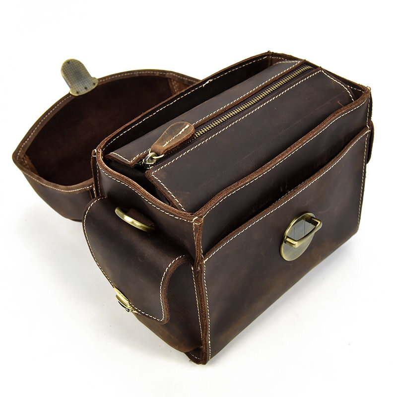 Owen Camera shoulder Strap  Bag Genuine Leather