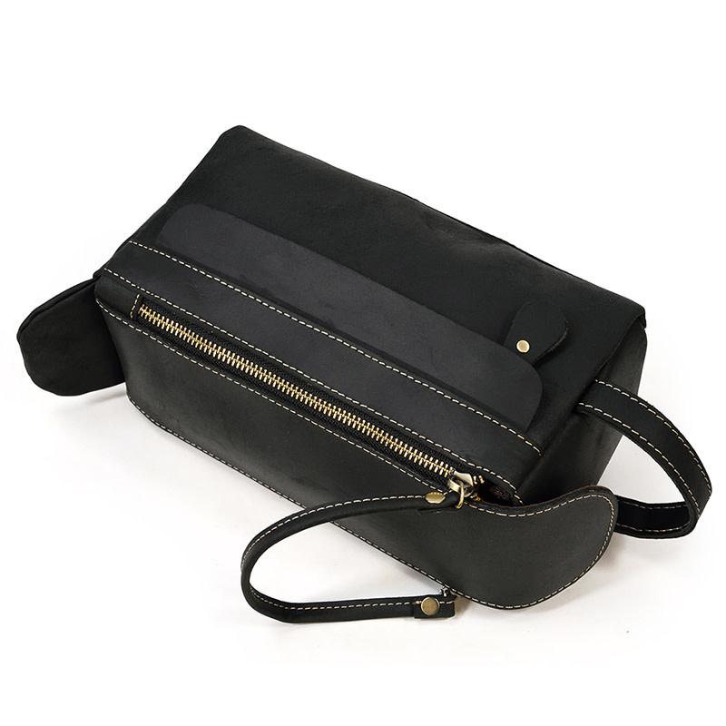 Theodore Cosmetic Toilery Bag Genuine Leather