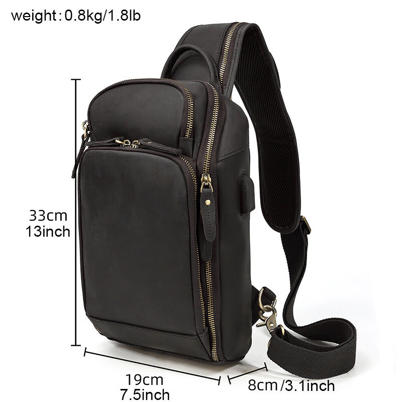John Chest Bag Genuine Leather
