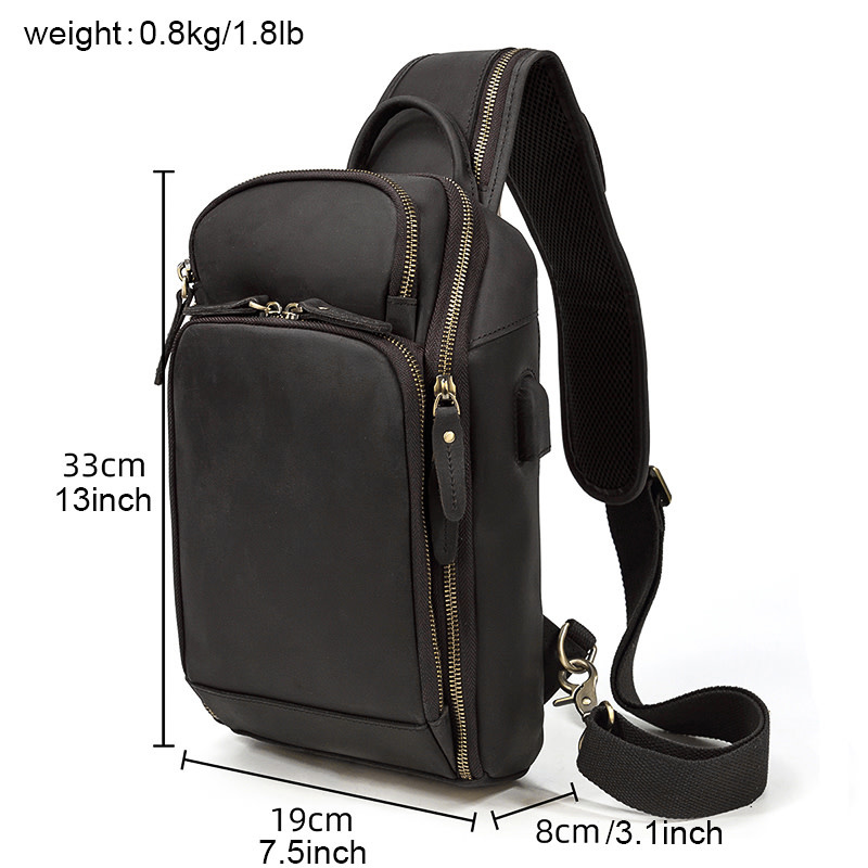John Chest Bag Genuine Leather