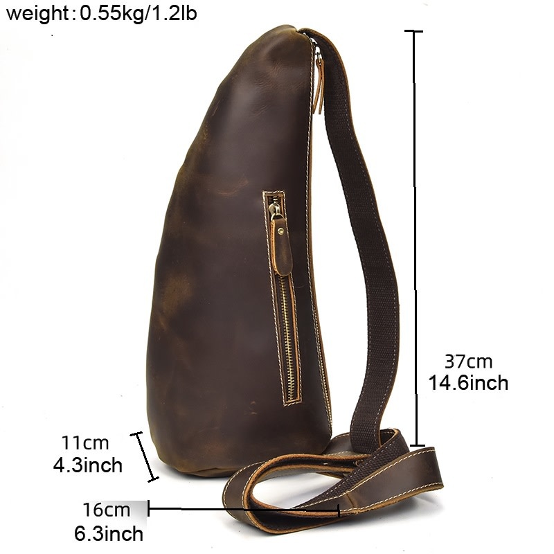 Matthew Chest Strap Bag Genuine Leather