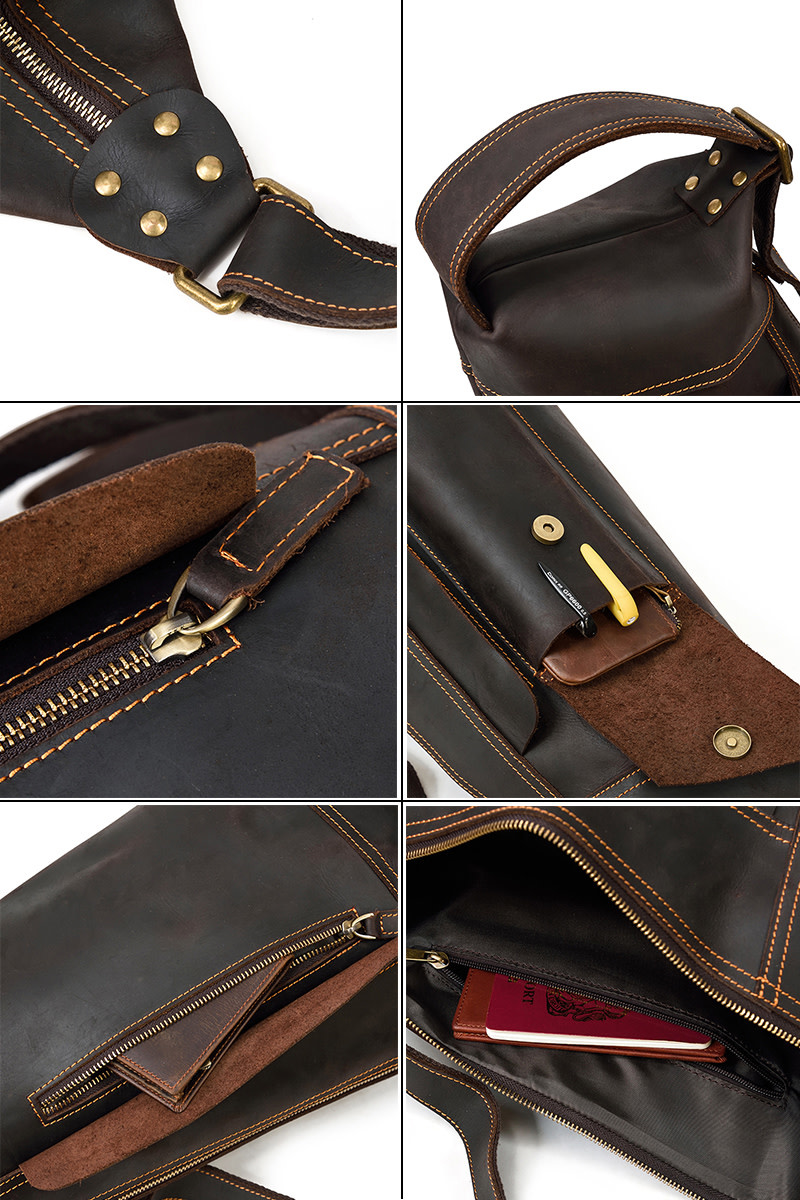 Luke Chest Strap Bag Genuine Leather