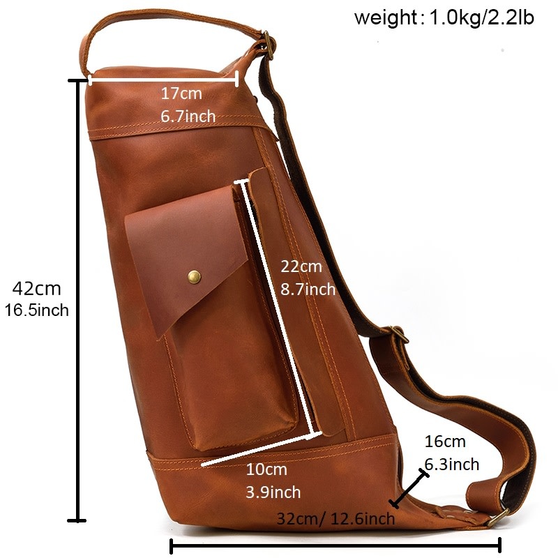 Luke Chest Strap Bag Genuine Leather