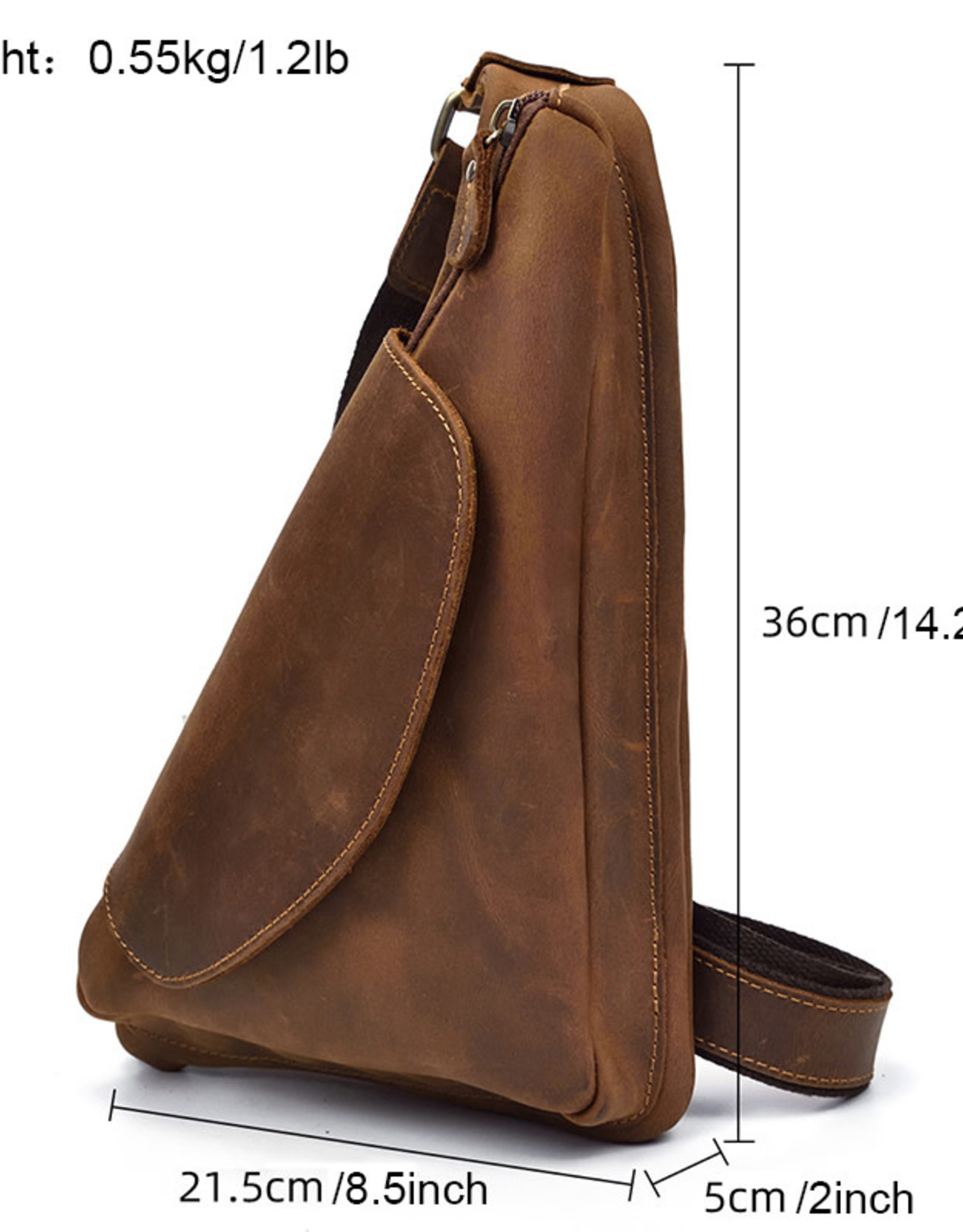 Asher Chest Bag Genuine Leather