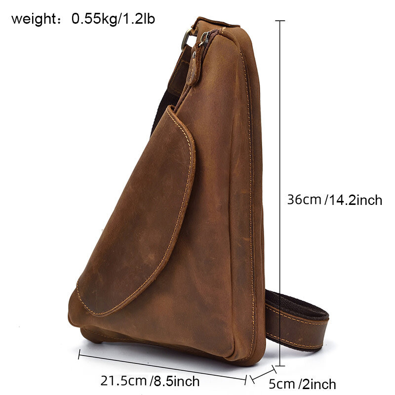 Asher Chest Bag Genuine Leather
