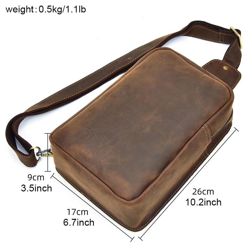 Leo Chest Bag Genuine Leather