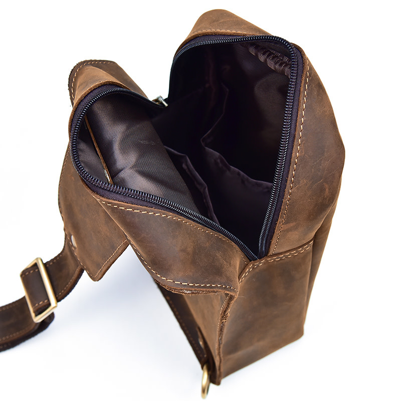 Leo Chest Bag Genuine Leather