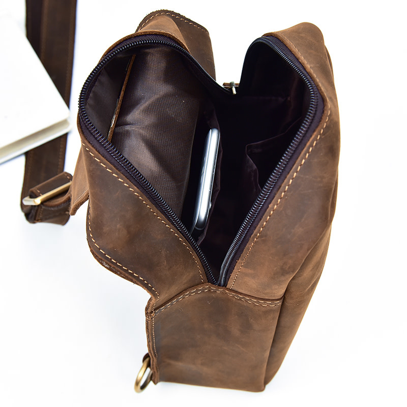 Leo Chest Bag Genuine Leather