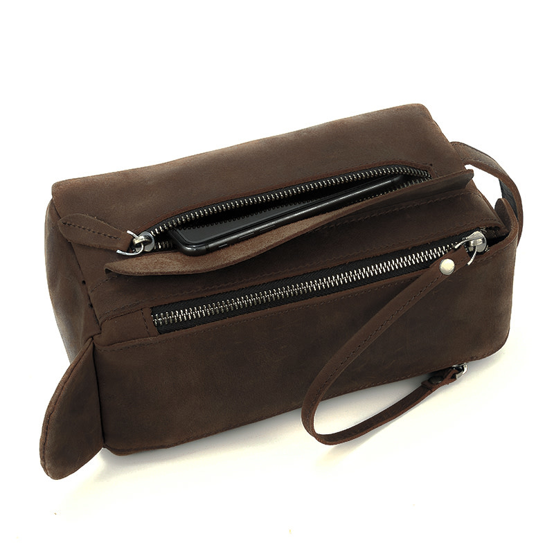 Jayden Cosmetic Toilery Bag Genuine Leather