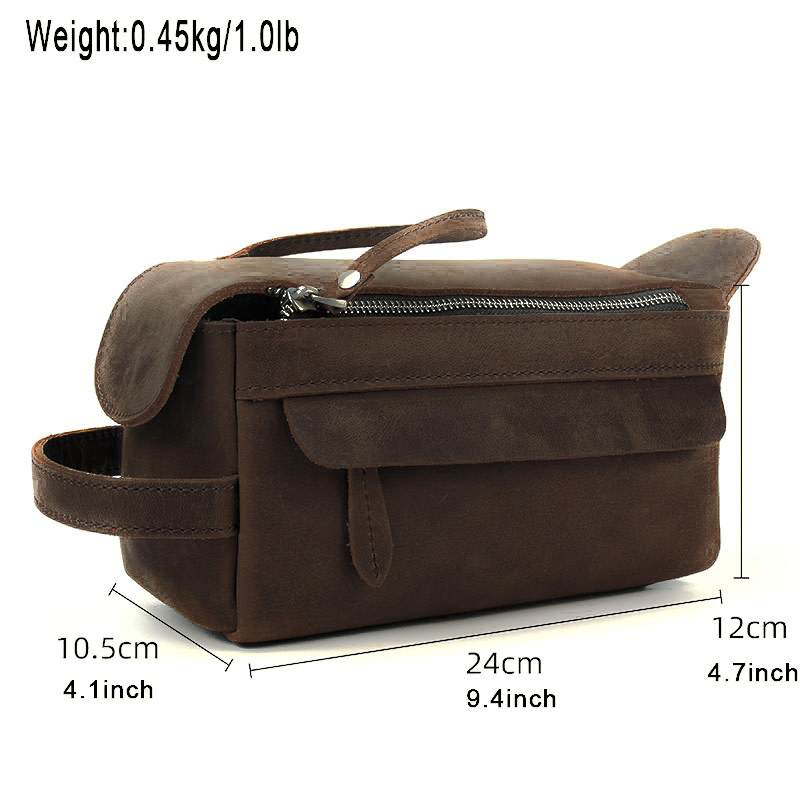 Jayden Cosmetic Toilery Bag Genuine Leather