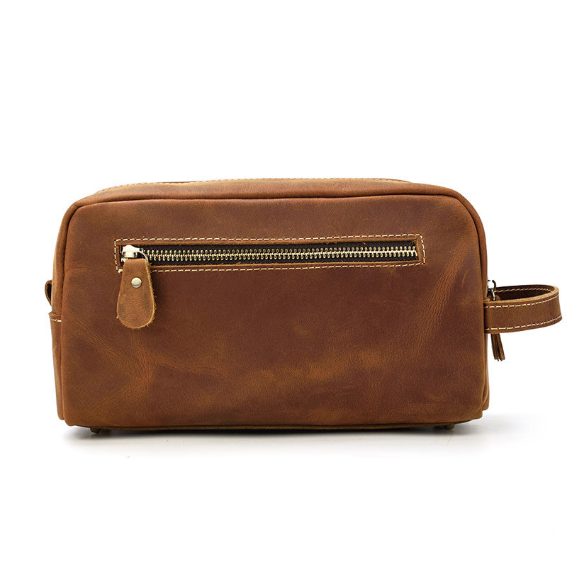Issac Cosmetic Toilery Bag Genuine Leather