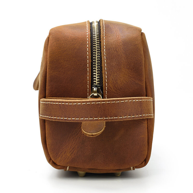 Issac Cosmetic Toilery Bag Genuine Leather