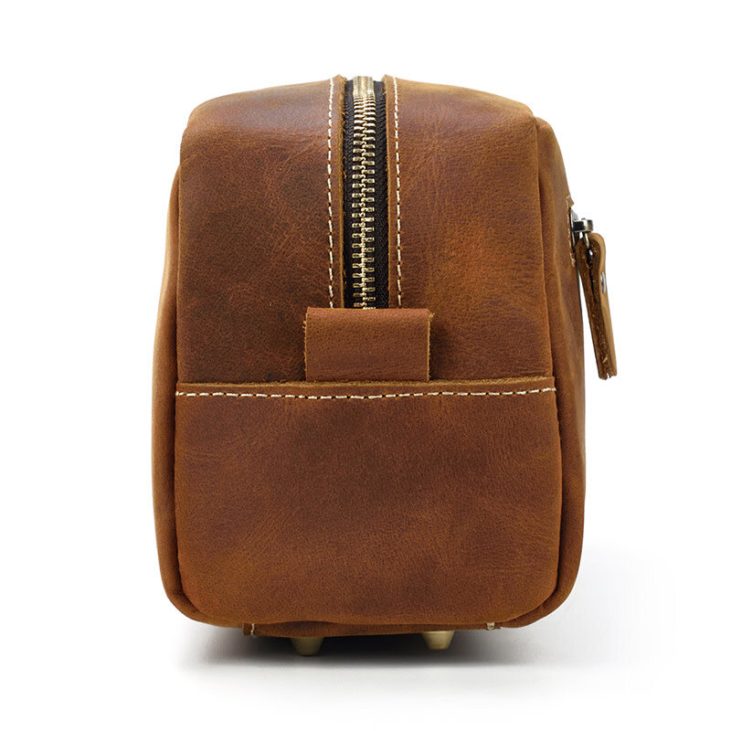 Issac Cosmetic Toilery Bag Genuine Leather