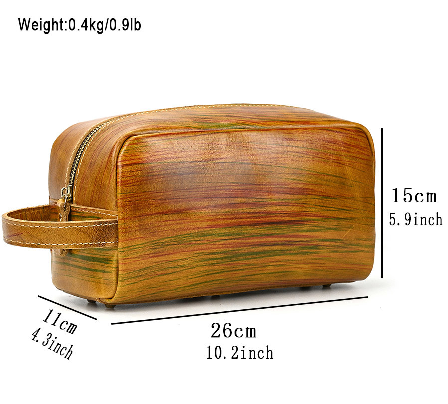 Lincoln Cosmetic Toilery Bag Genuine Leather