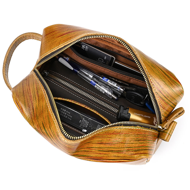 Lincoln Cosmetic Toilery Bag Genuine Leather