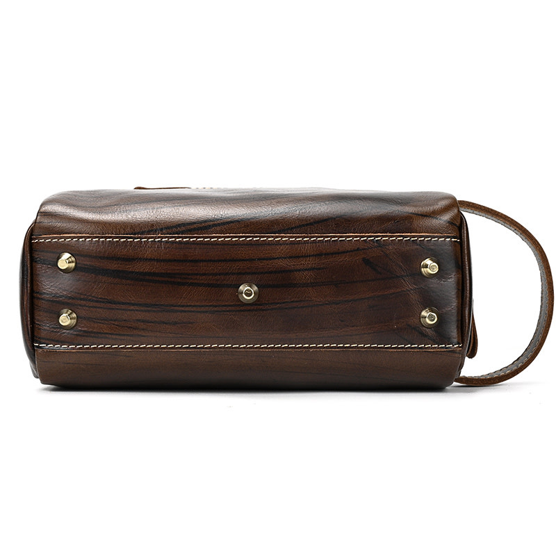 Anthony Cosmetic Toilery Bag Genuine Leather