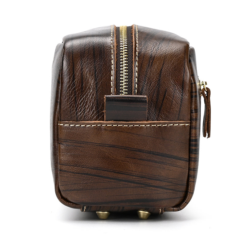 Anthony Cosmetic Toilery Bag Genuine Leather