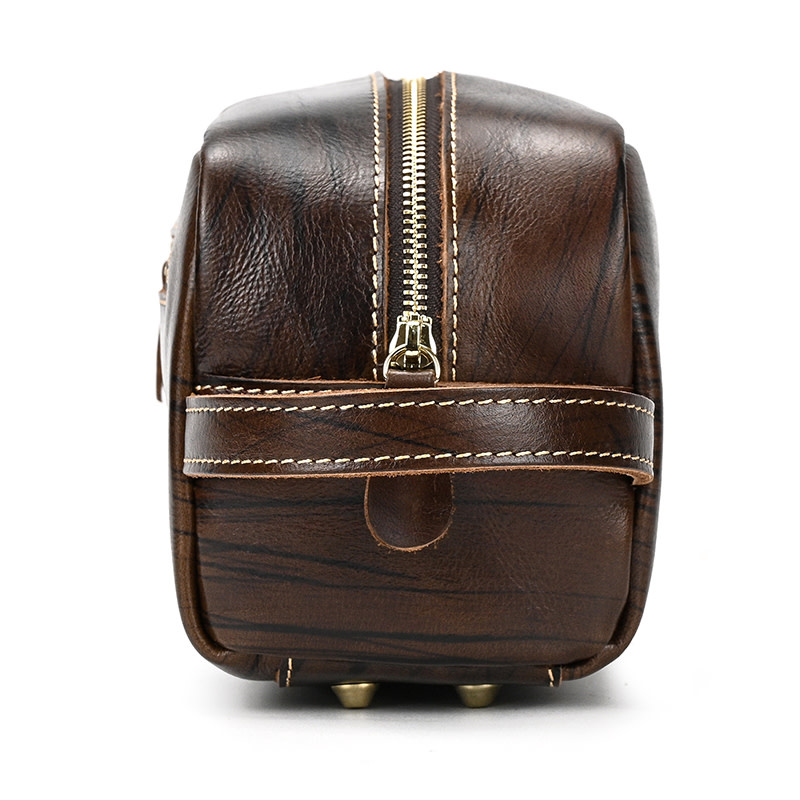 Anthony Cosmetic Toilery Bag Genuine Leather