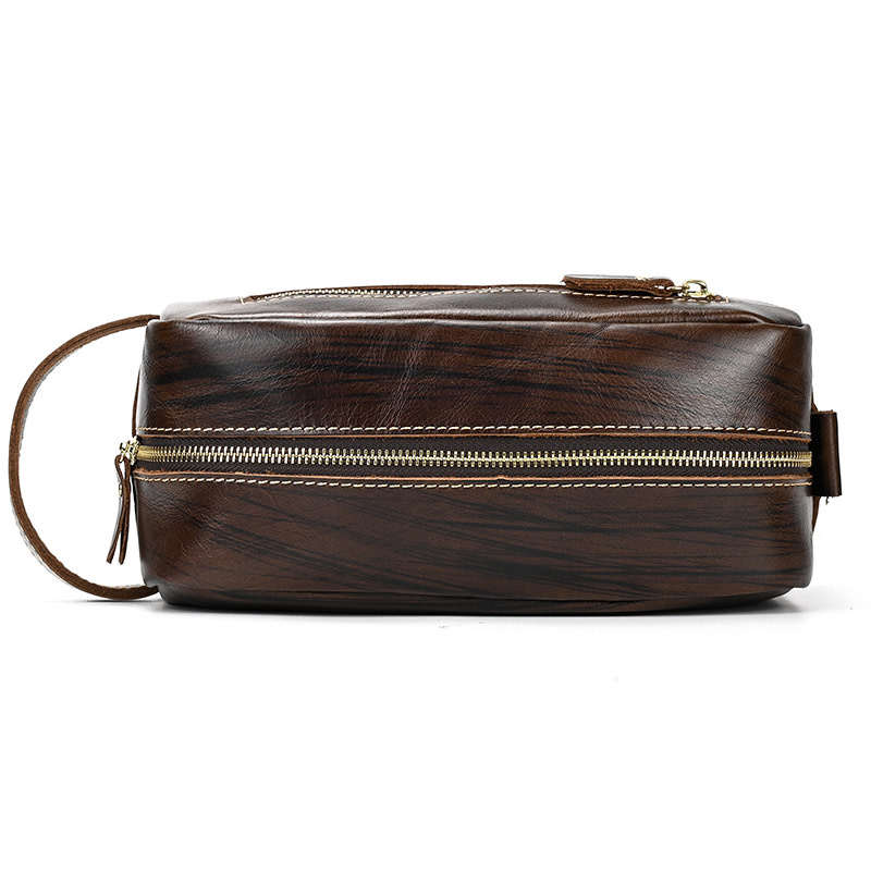 Anthony Cosmetic Toilery Bag Genuine Leather