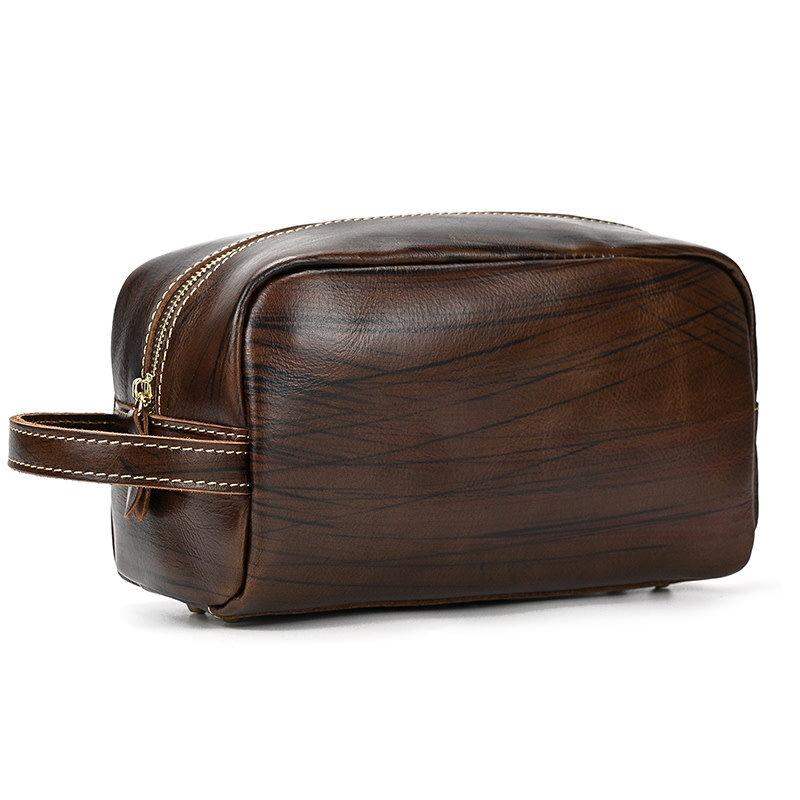 Anthony Cosmetic Toilery Bag Genuine Leather