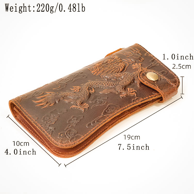 Jaxon Dragon Long Wallet Genuine Leather