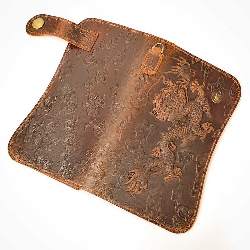 Jaxon Dragon Long Wallet Genuine Leather