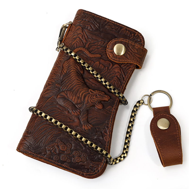 Maverick Tiger Long Wallet Genuine Leather